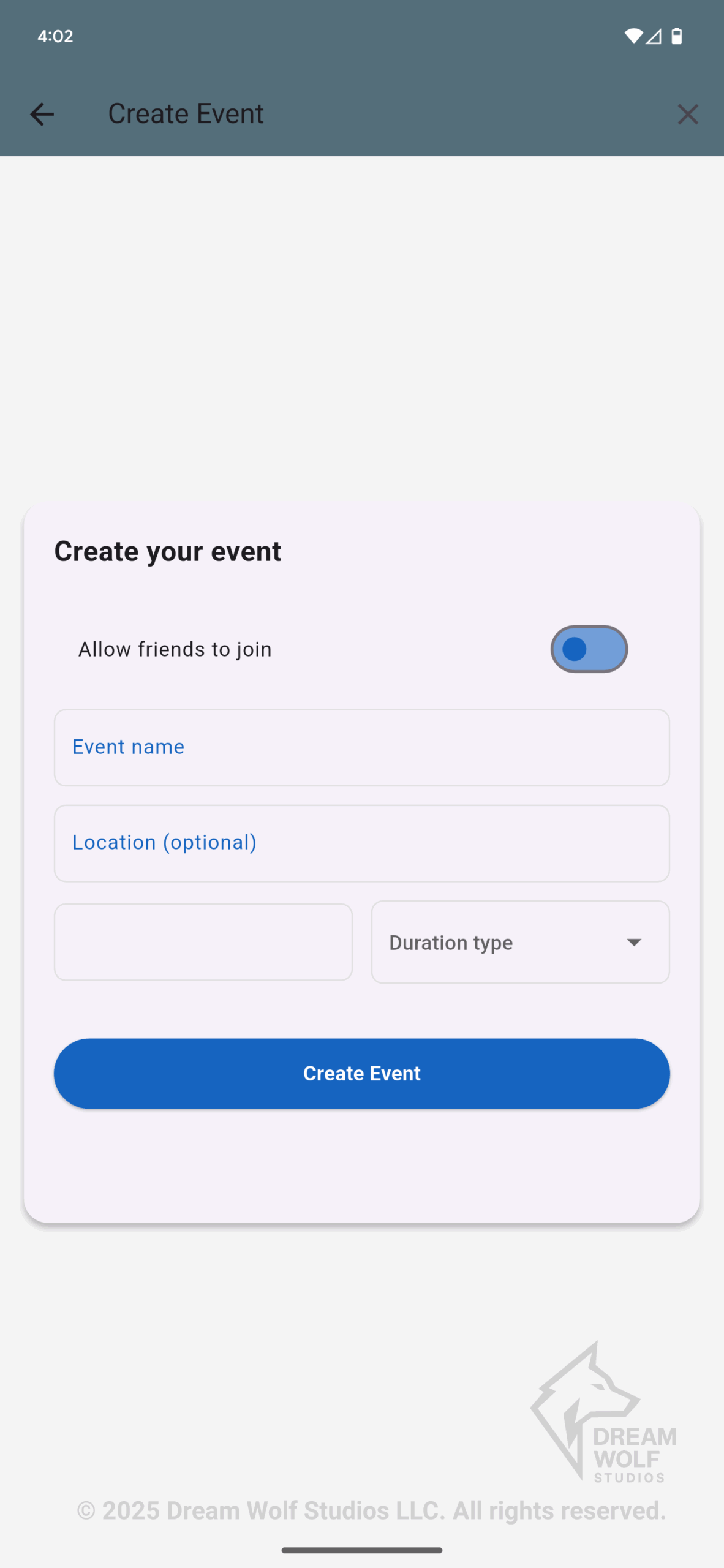 Create an event in seconds with OpenPlanr.